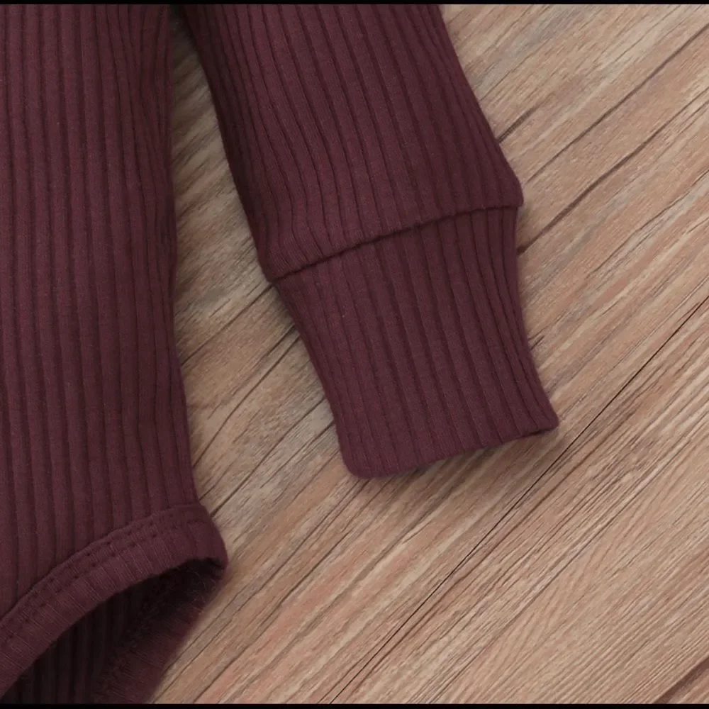 NEW Size 18-24 months, girls baby one piece, romper, red, burgandy, long sleeved
